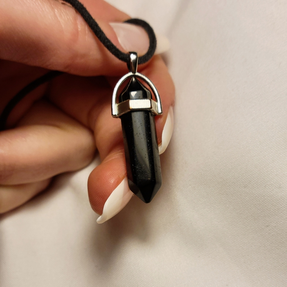 Black Tourmaline Healing Stone Necklace